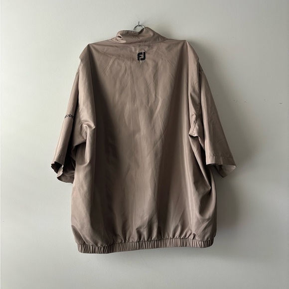 Footjoy short sleeve men's Golf wind barker color cream size‎ L - Picture 5 of 5